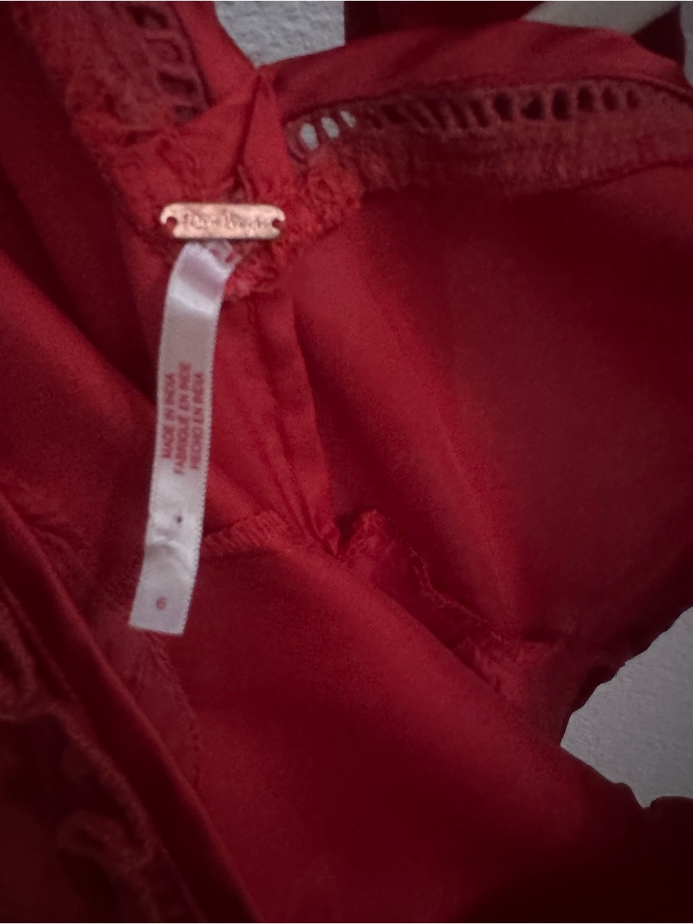 Free People X Revolve Violet Visions Slip Mini Dress in Scarlet Glow - Picture 6 of 7